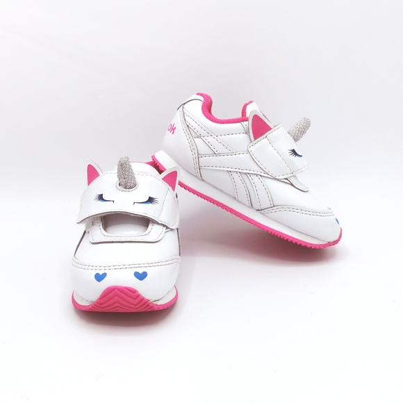 SIZE 5 TODDLER REEBOK UNICORN RUNNING SHOES EUC - Picture 4 of 4